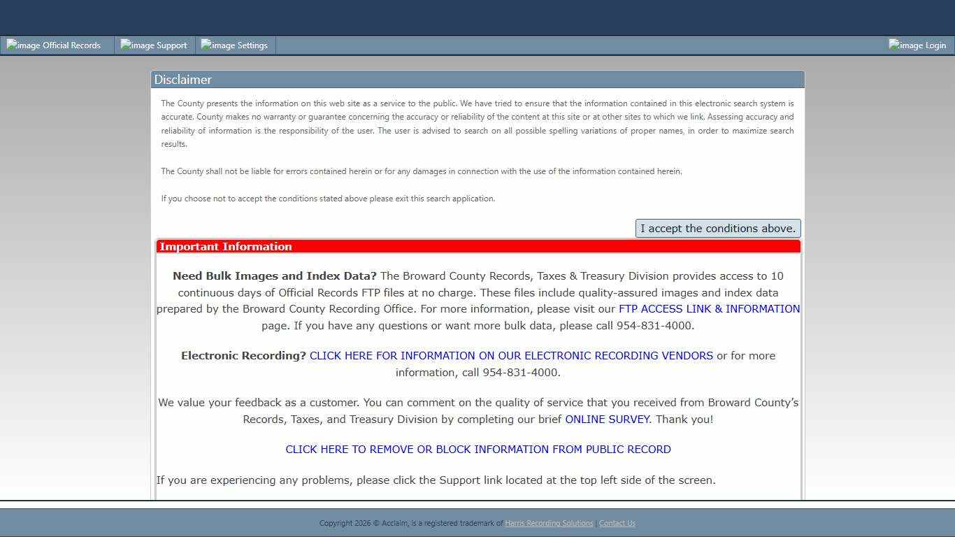 Broward County Official Records